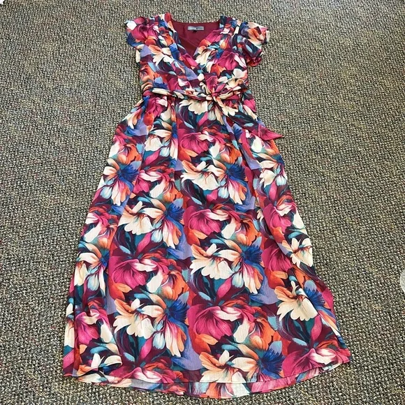 NWOT Donna Ricco Maxi Dress Sz 10 - Picture 6 of 10